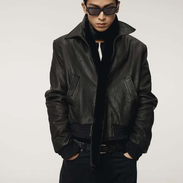 렉토 25FW 벤 크링클 레더 점퍼 자켓 블랙