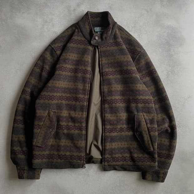 폴로 페어아일 아즈텍 나바호 해링턴 자켓 플리스 후리스