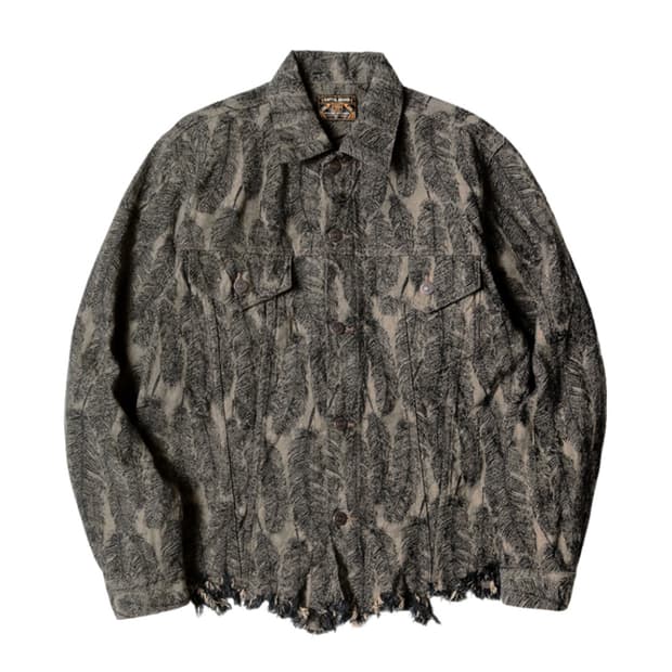 판매) 4사이즈 캐피탈 12온즈 페더 데님자켓 블랙 베이지