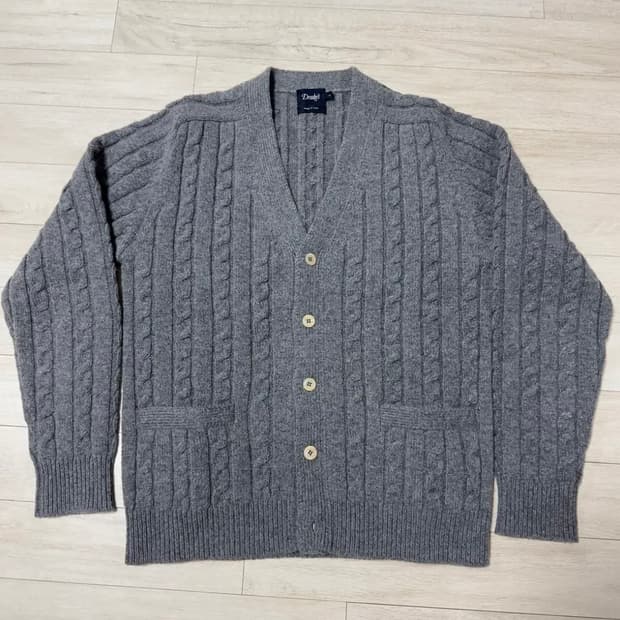 드레익스 램스울 케이블 가디건 L