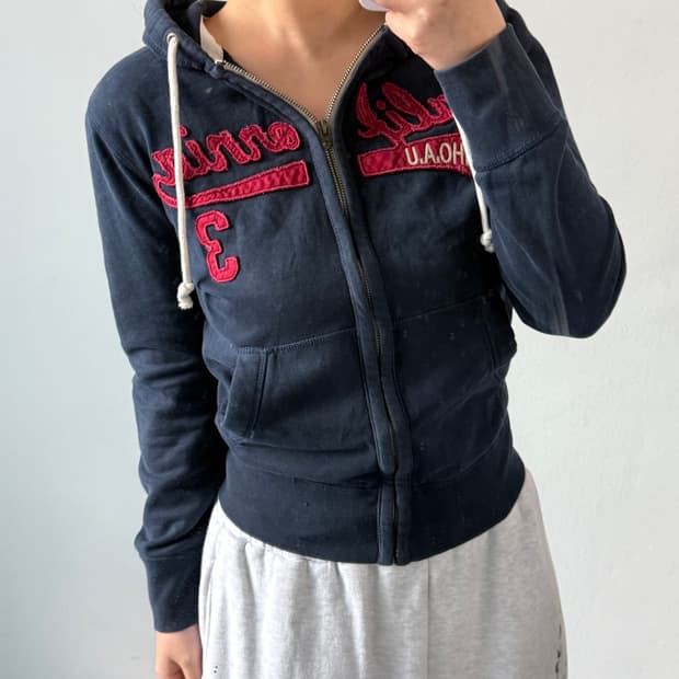 [S] 후아유 네이비 후드집업