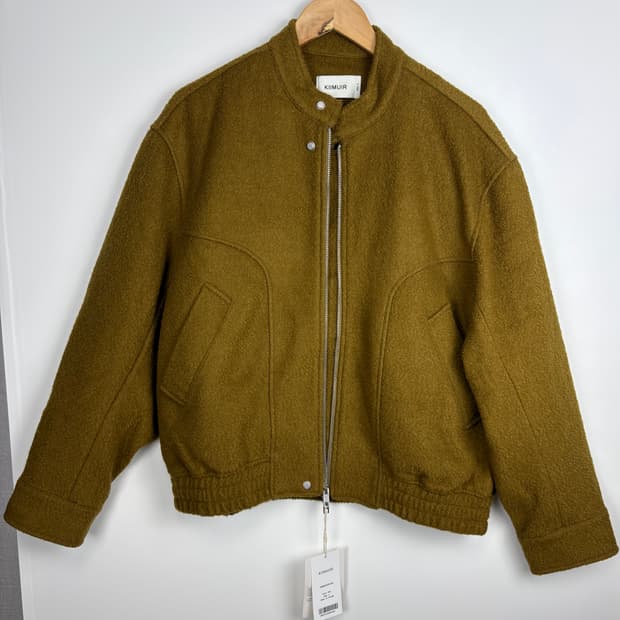 키뮤어 울 2-WAY 바이커 자켓 (새상품)