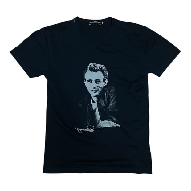 Dolce & Gabbana James Dean 프린팅 슬림 티셔츠