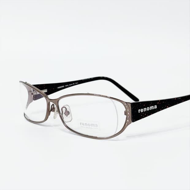 renoma 브라운 큐빅 메탈 데드스탁 빈티지안경