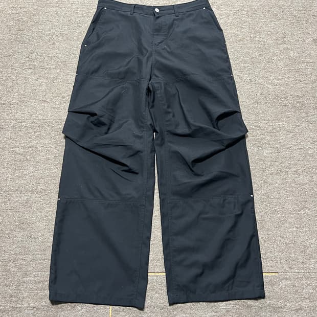 마틴플랜 블랙 와이드 팬츠 XL