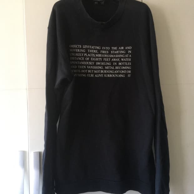 raf simons 라프시몬스 2005년 아키이브 스웨트셔츠