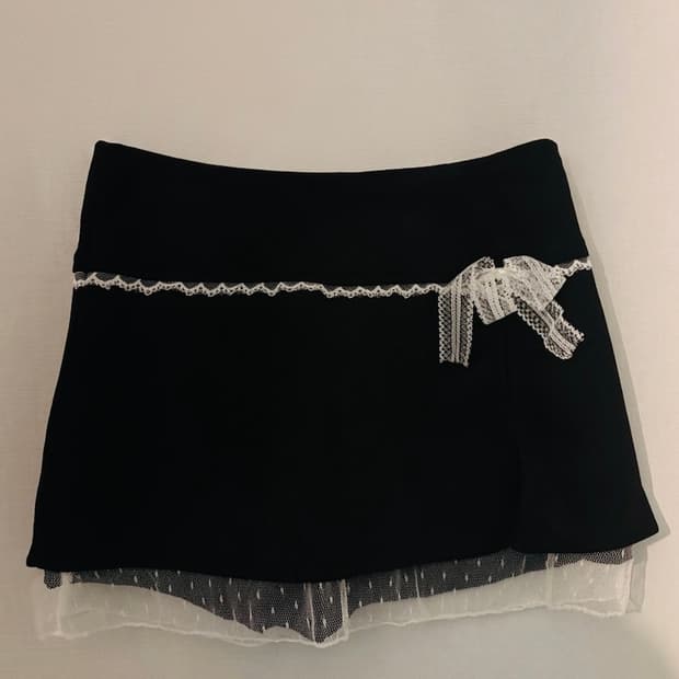 히메 갸루 st 레이스 치마 