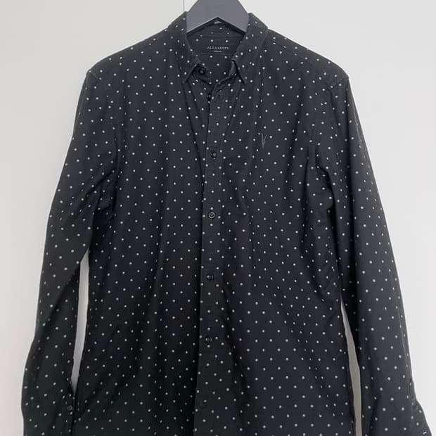 Allsaints Farefield 폴카도트 셔츠