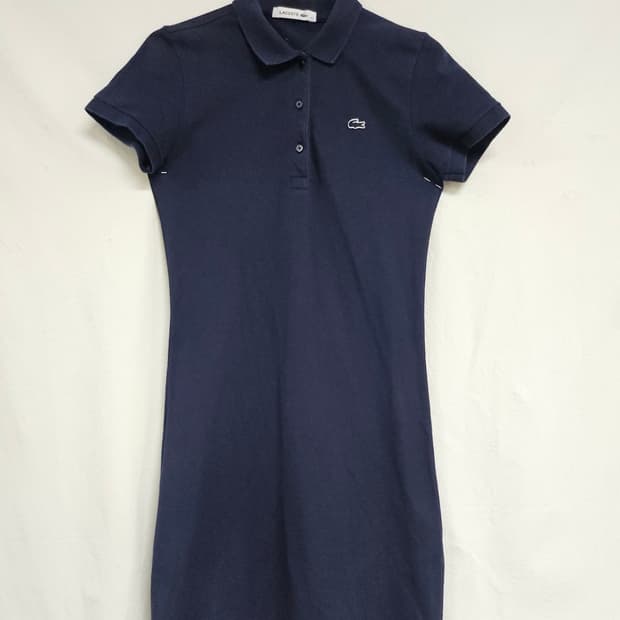 라코스테 LACOSTE 반팔 슬림핏 원피스 34  90
