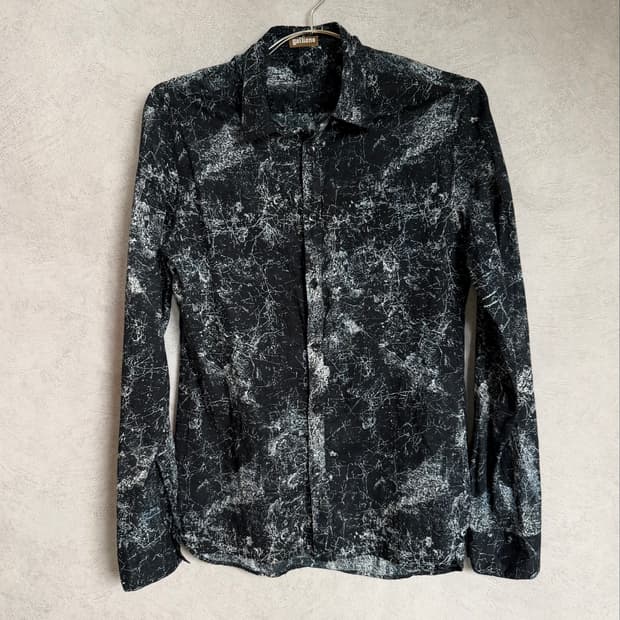 John Galliano Marble Print Shirt