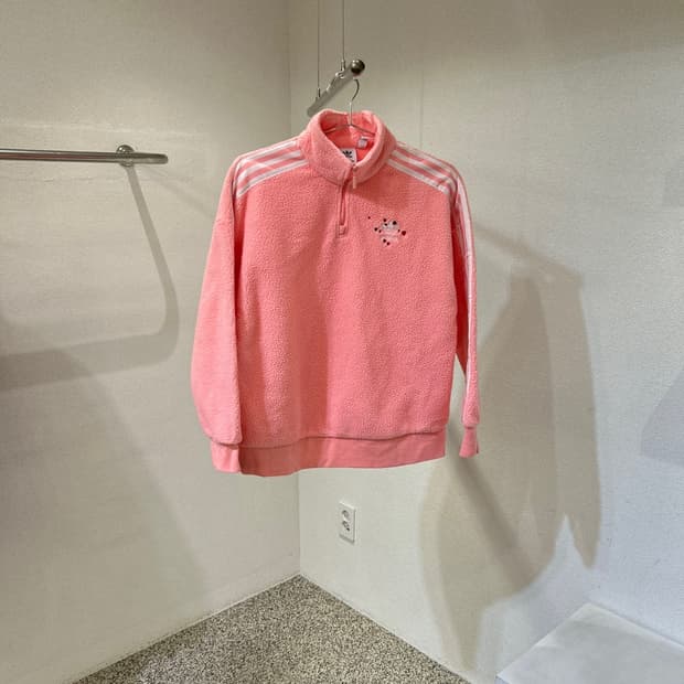 아디다스 플리스 하프집업