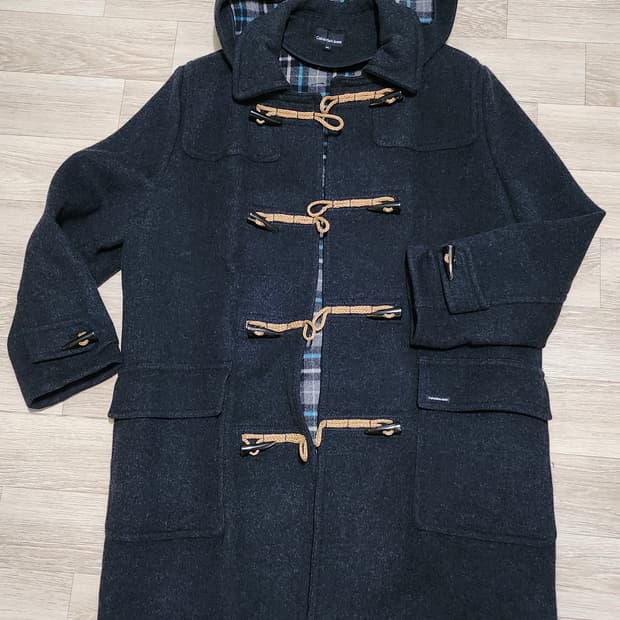 Calvin Klein 캘빈클라인 캐시미어 울 더플 코트 (캐시미어10%