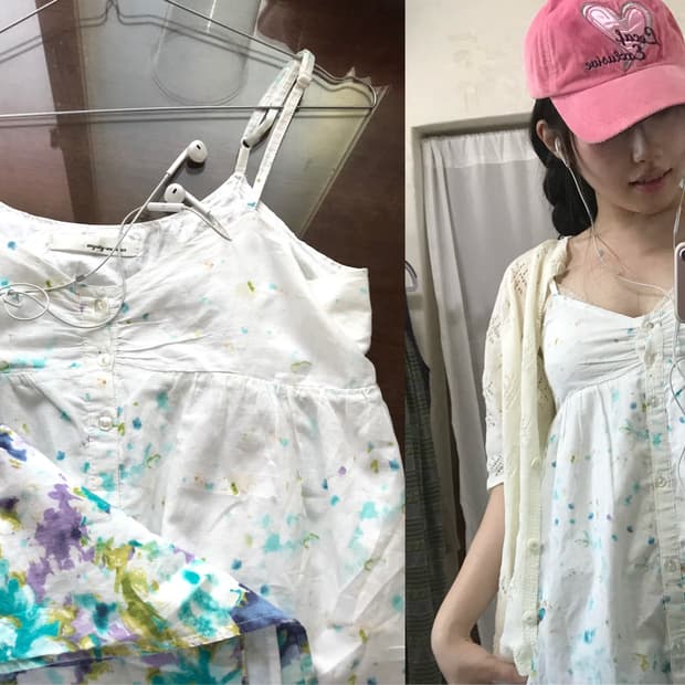 hagumi flower pure white dress