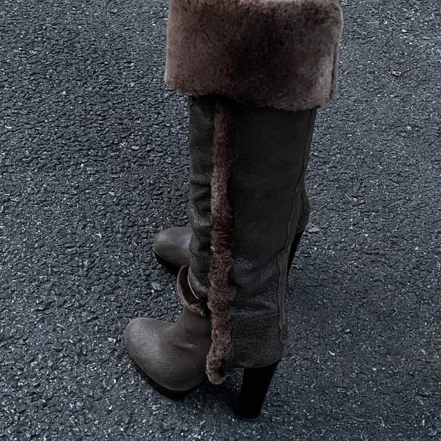 토리버치 시어링 롱부츠