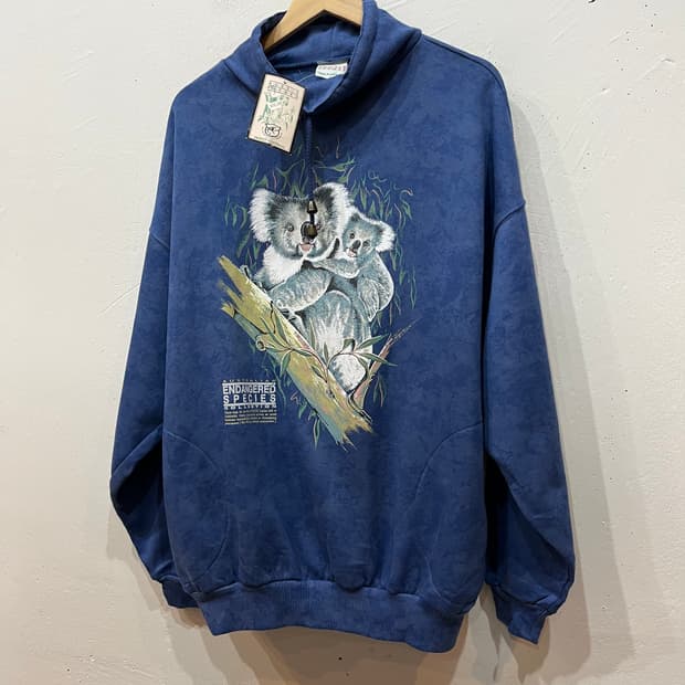 AUSSIE THEMES 오지테마 호주산 코알라 맨투맨 미사용품 