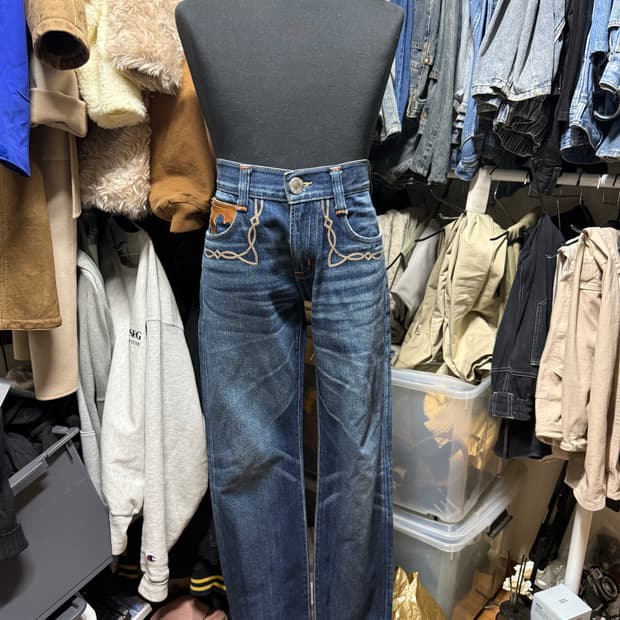 [32] 에드윈 블루트립 웨스턴 데님팬츠