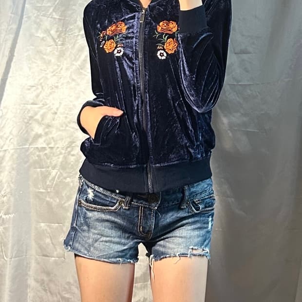 velvet y2k navy sucajan