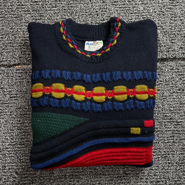 오스트레일리아 오리지날 아카이브 케이블 패턴 울 스웨터 2106