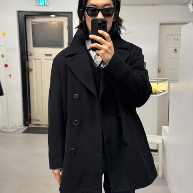 휴고 보스 블랙 피코트 