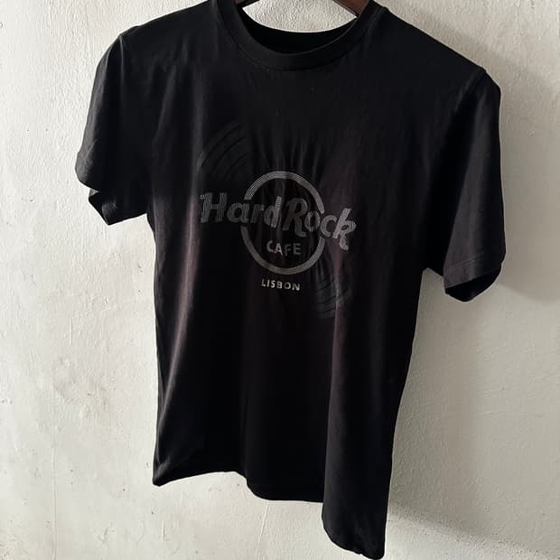Hard Rock Cafe Lisbon Logo Tee
