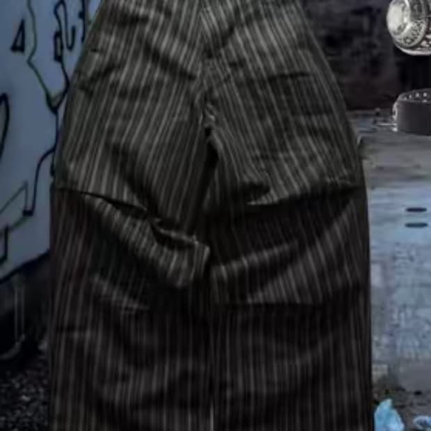 빈티지 스트라이프 팬츠