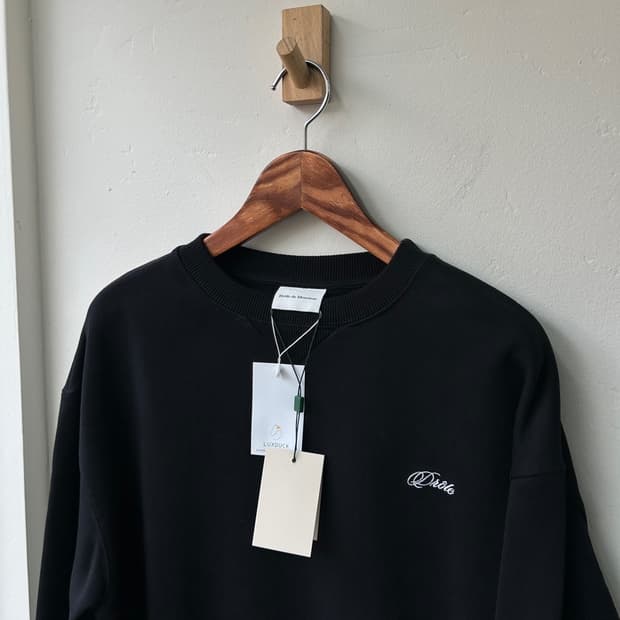 16427 - 드롤드무슈 퍼니 미스터 로고 자수 맨투맨