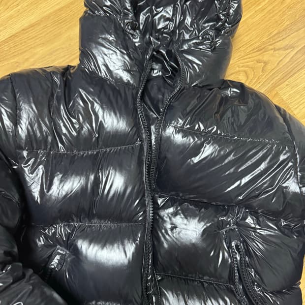 자라 유광 패딩 s