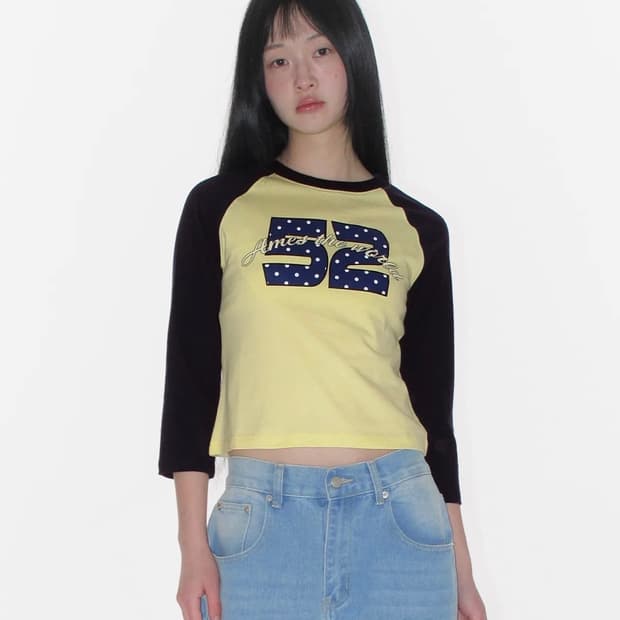 아메스 월드와이드 도트 52 3/4 슬리브 (네이비)