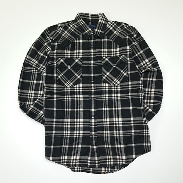 CL865 M 폴로 블랙 클래식 웨스턴 체크 셔츠 남방
