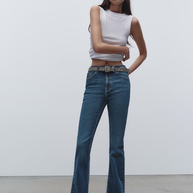 택O,28사이즈) 자라 Z1975 플레어핏 하이웨스트 청바지 부츠컷 팬츠