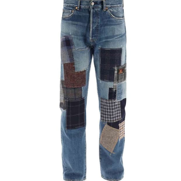 준야와타나베 21aw 패치워크 데님 팬츠 s