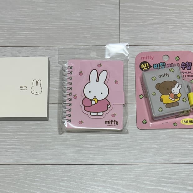 미피 떡메모지 / 수첩(노트) 2종 세트