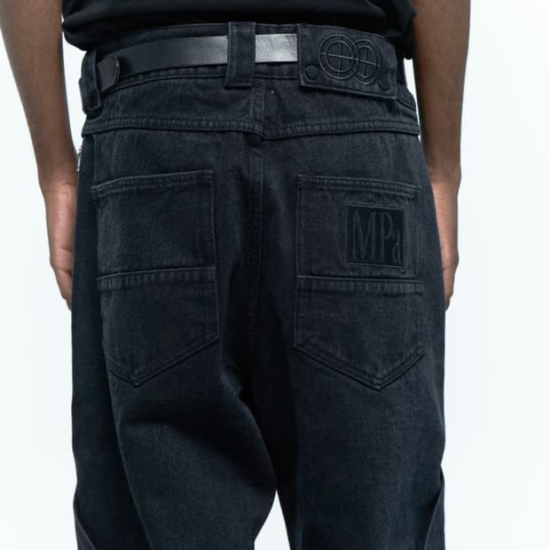 MPa CALF POCKET PANTS (BLACK)