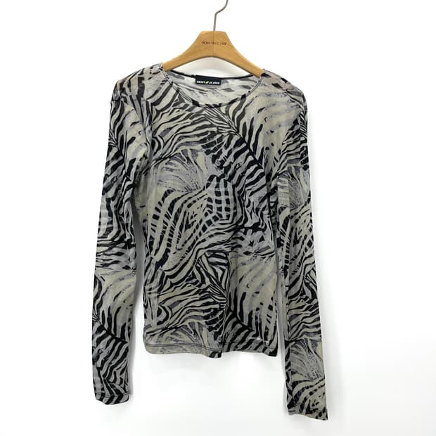 [DKNY] 지브라 시스루 롱슬리브