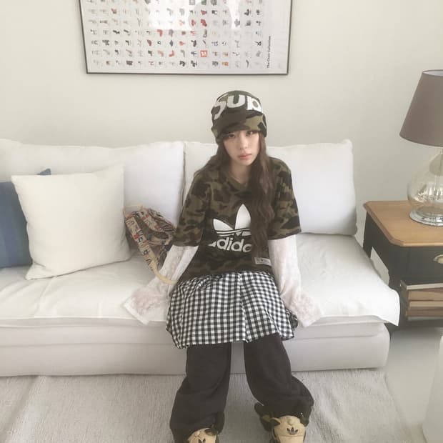 아디다스 x 베이프 녹계 카모