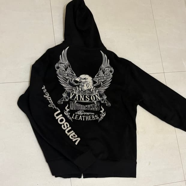 밴슨 VANSON 자수 후드집업