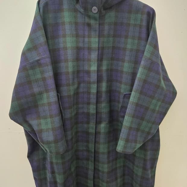 K-WAY(까웨) 3L방수 체크 울코트(IT8)
