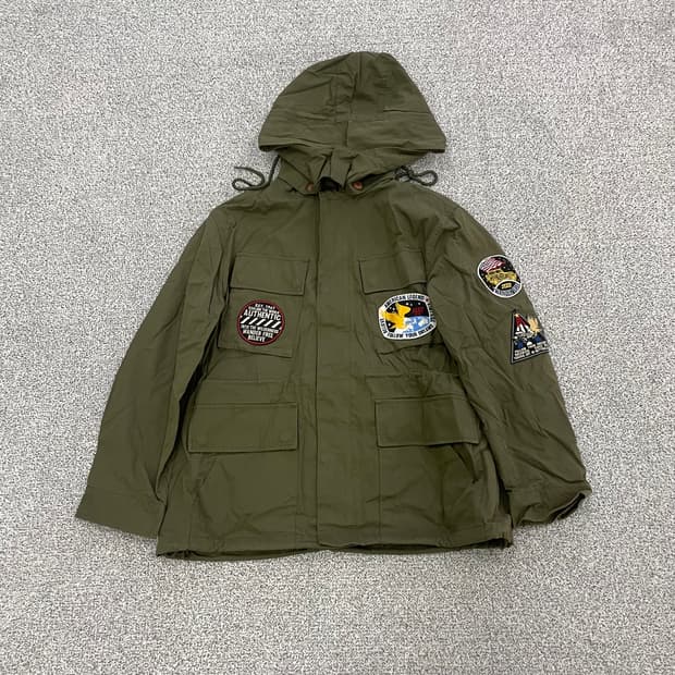 지프 빈티지 패치 야상 자켓 0114HS1