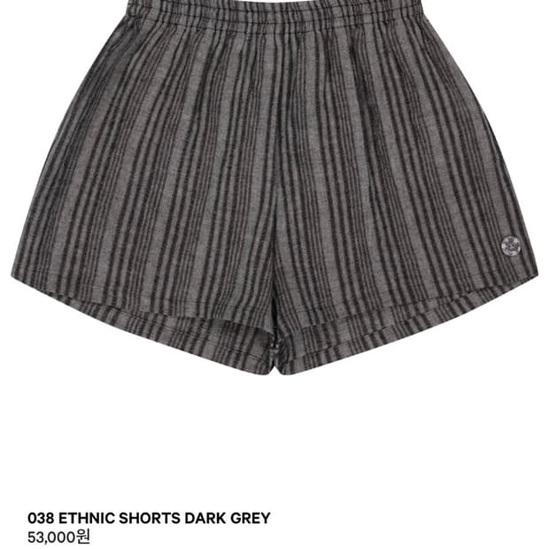 코이세이오038 ethnic shorts dark grey