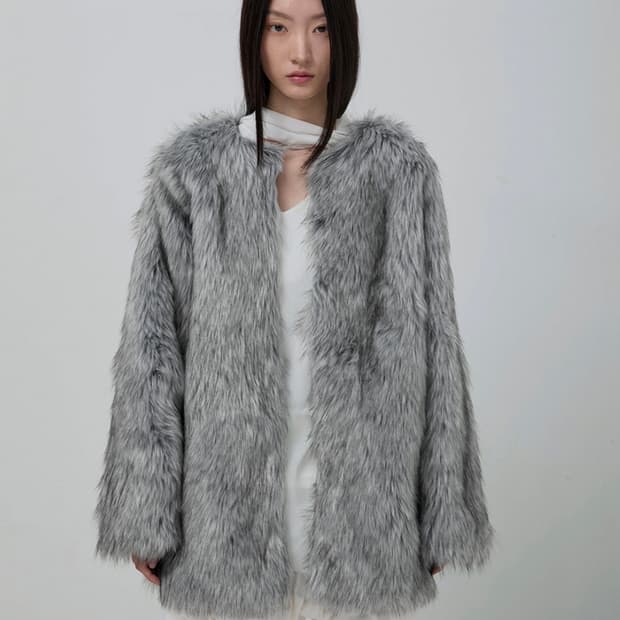 플레어업 퍼자켓 그레이 2