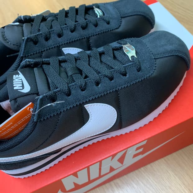 (W)나이키 코르테즈 블랙 앤 화이트