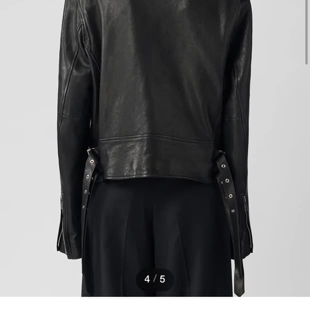 Ann demeulemeester leather jacket