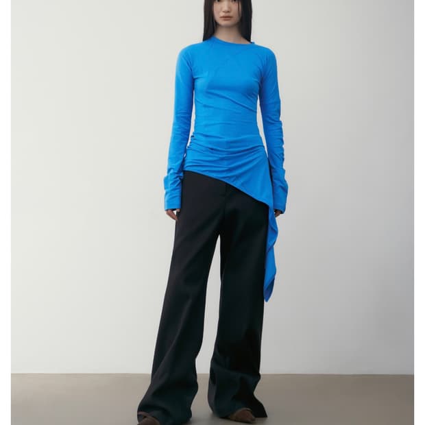 로우클래식 랩 티셔츠 블루 M 새상품