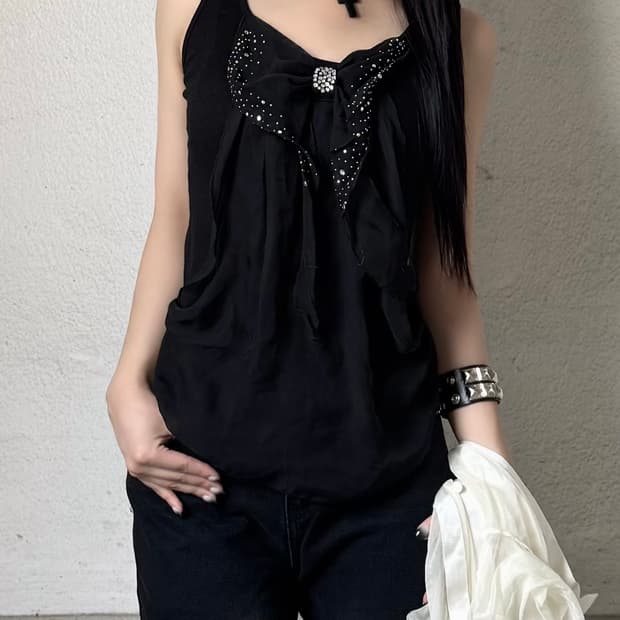 Ribbon sleeveless