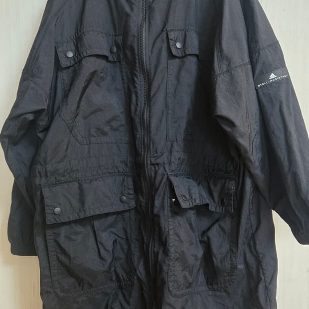 아디다스 스탤라맥카트니 우먼 롱자켓 바람막이점퍼 xs