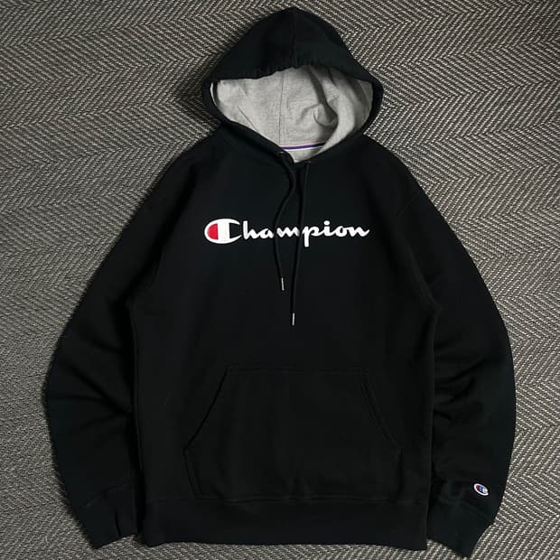 챔피온 스펠아웃 박시핏 빅로고 후드 티셔츠o 4829