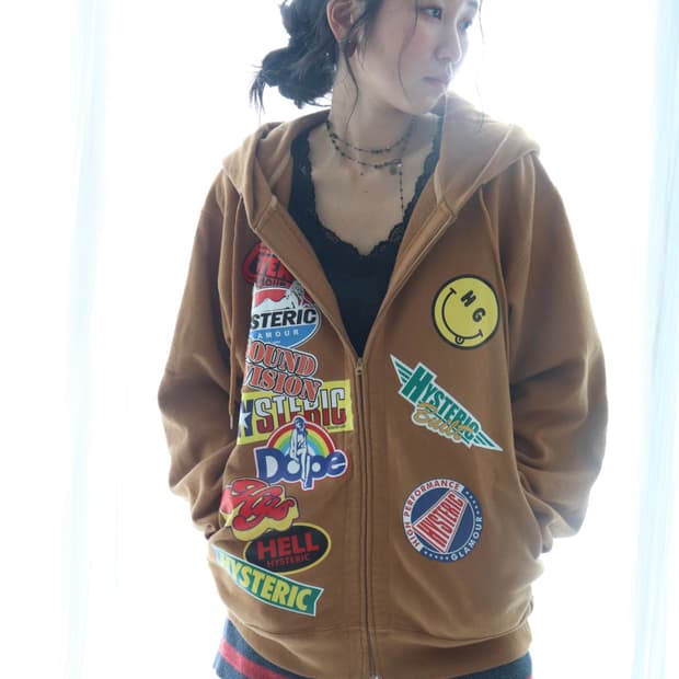 [Hysteric Glamour] Logo Patchwork Hoodie