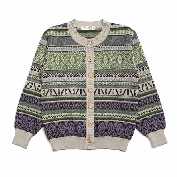 JPN 90s 일본 빈티지 y2k 페어아일 보헤미안 노르딕 니트 스웨터