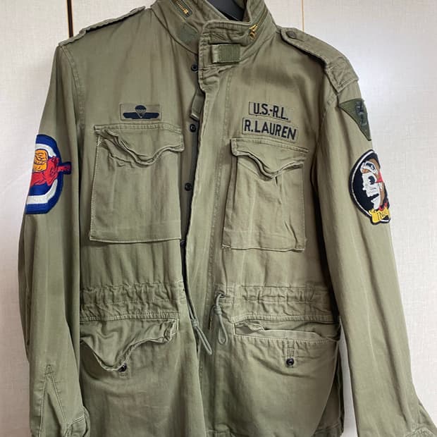 폴로 랄프로렌 해골패치 야상 자켓 M(105)사이즈