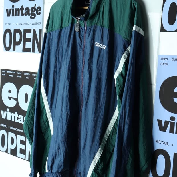 (XL-4XL) 스타터 집업 바람막이 점퍼자켓 90s 년대-H30530